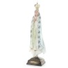 Statue Notre Dame de Fatima avec Manteau décoré de fleurs en résine