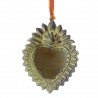 Ex-voto pendant with mirror in the heart 16 cm