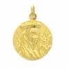 Medaglia della Madonna Incoronata in oro 18 carati 20 mm 3,8g