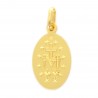 Gold-plated Miraculous Medal 15 mm