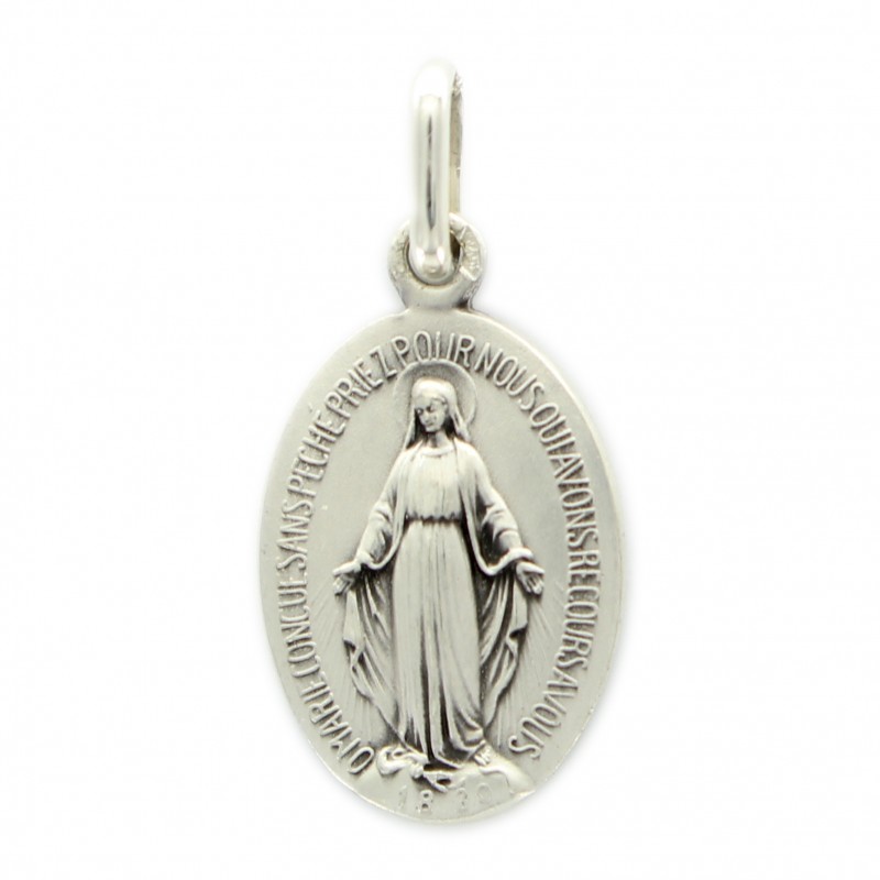 Silver Miraculous Medal 15 mm 1,77g