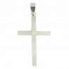 Croix argentée en inox de 5 cm