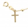 Gold-plated Miraculous Medal tenner bracelet and a cross