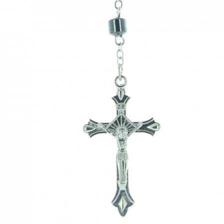 Lourdes rosary made of 6 mm hematite stone