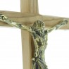 Crocifisso in legno d'ulivo con Cristo di Cluny 15 cm