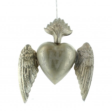 Pendentif Ex-Voto Sacré Coeur de 21 cm