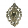 Ex-voto pendant with heart and flowers 35 cm