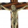 Crucifix en bois avec le Christ en doré de 23 cm
