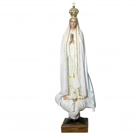 Statua di Fatima in resina lucida 70 cm