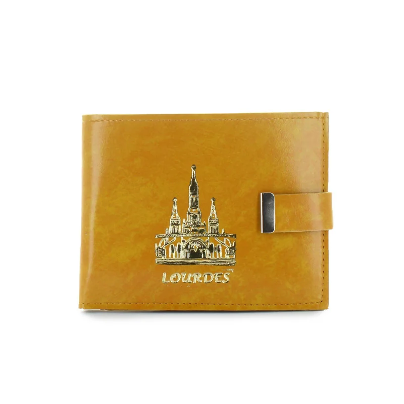 Portefeuille de Lourdes avec porte monnaie et fermeture Portefeuille de Lourdes avec porte monnaie et fermeture