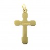 Lourdes Cross gold plated 70mm