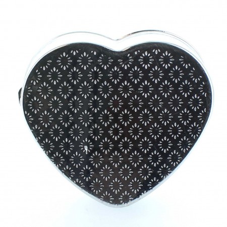 Apparition of Lourdes heart-shaped rosary box