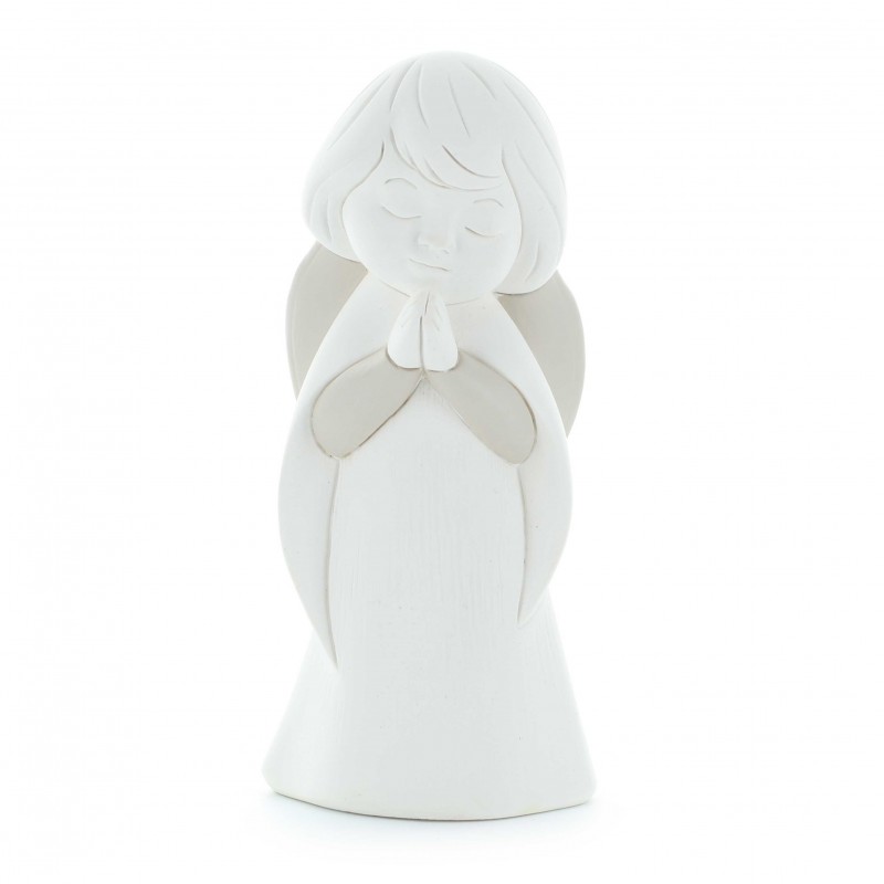 Angel praying statue in resin 15 cm