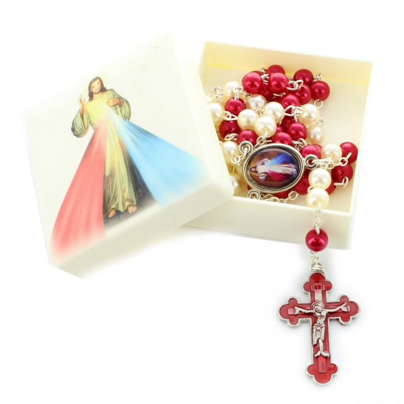 Chapelet Jésus Miréricordieux et sa boîte Chapelet Jésus Miréricordieux et sa boîte