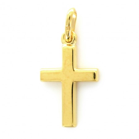 Croix carrée en plaqué or