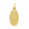 14mm gold plated oval Virgin Mary medal