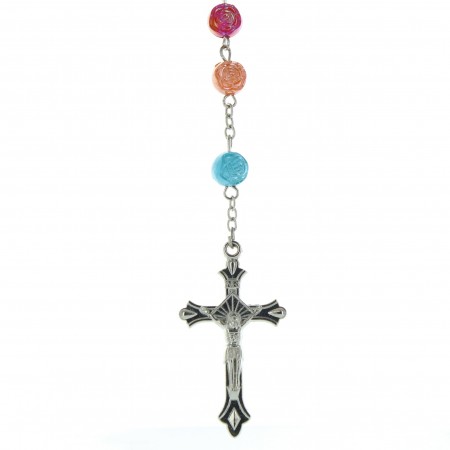 Rosary multicolor resin 80cm
