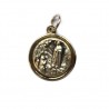 Médaille Apparition de Lourdes et Visage Sainte Vierge Marie de 15 mm