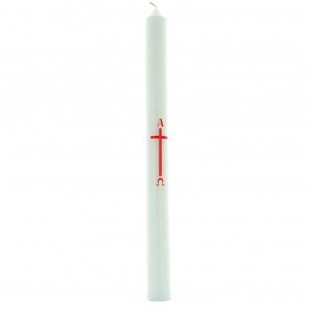 Communion candle Alpha Omega 30 cm