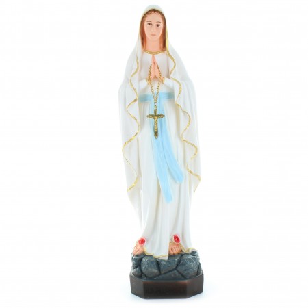 Statua colorata di Nostra Signora di Lourdes 40 cm