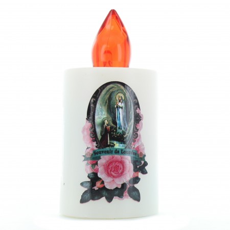 Lourdes Apparition electric candle - 1440 h of autonomy