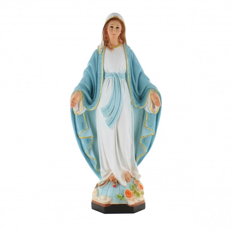 Statua della Vergine Maria in resina colorata 50cm
