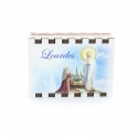 Boite d'allumette avec illustration de l'apparition de Lourdes