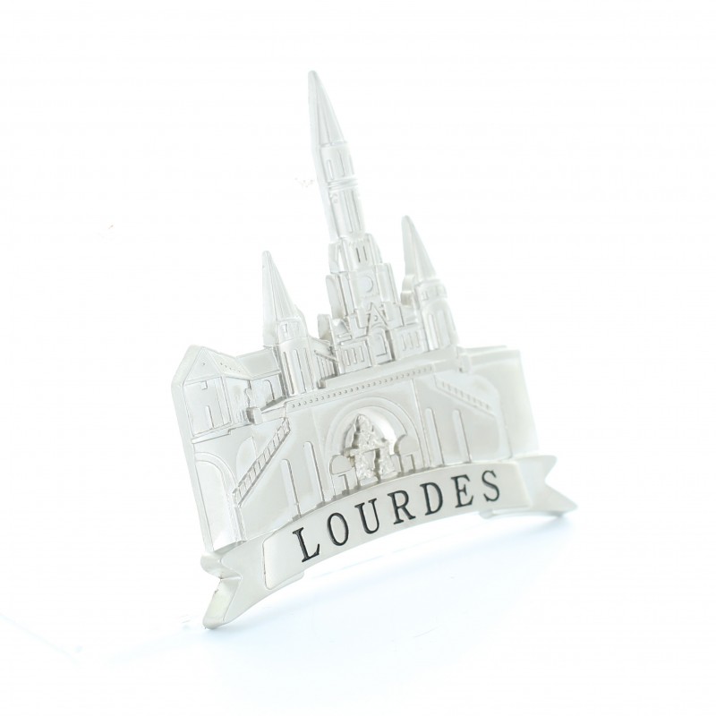 Magnet Basilica of Lourdes in metal