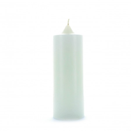 White Baptismal Candle "I believe