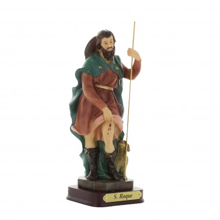 Saint Roch statue in resin 20cm