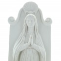 Bénitier Notre Dame de Lourdes en poudre de marbre 31cm