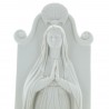 Acquasantiera di Madonna di Lourdes in polvere di marmo 31cm