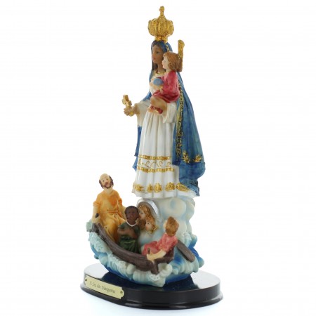 Statua della Madonna dei Navigatori in resina colorata 21cm