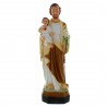 Saint Joseph with Child Coloured resin statue 40cm