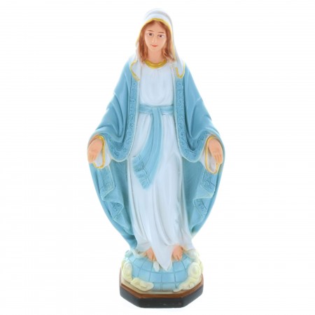 Statua Madonna Miracolosa in resina colorata 80 cm