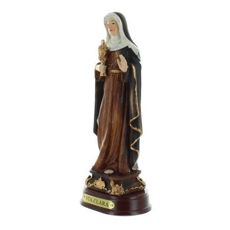 Resin statue of Saint Clare 17 cm