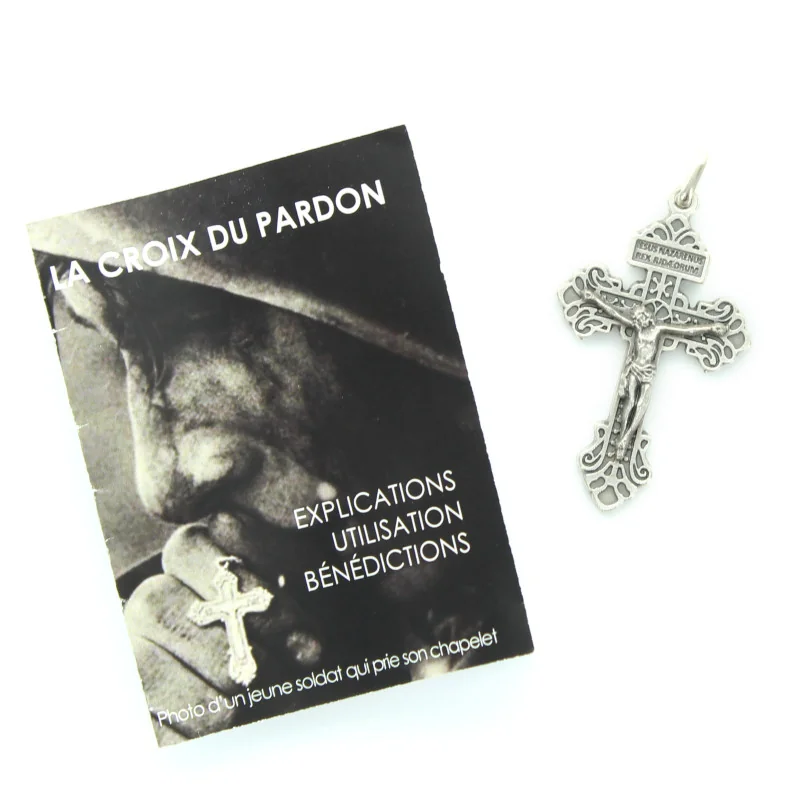 Croce del perdono in metallo 5cm