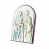 Holy Family frame in coloured silver 9cm