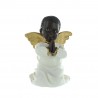 Black, white and gold resin Angel statue