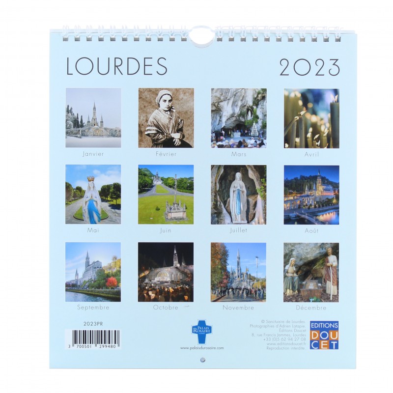 Calendrier de Lourdes 2022 grand format