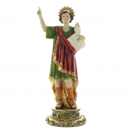 Statue Saint Pancrace en résine 32cm