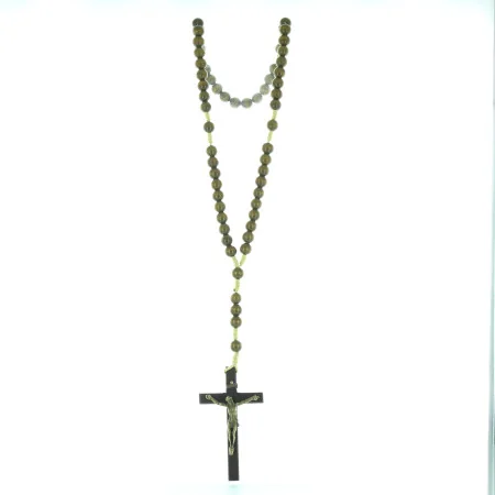 Large St Michael Wooden rosary to hang