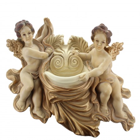 Stoup Angels in gold resin