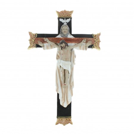 Crucifix Holy Trinity resin 30cm