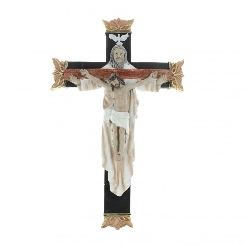 Holy Trinity Crucifix in resin 30cm