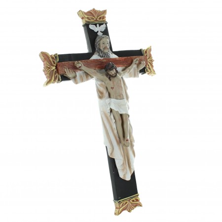 Crucifix de la Sainte Trinité résine 30cm