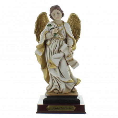Statue Ange Gabriel en résine 15cm