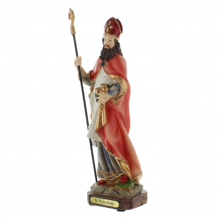 Statua di San Nicola in resina 22cm