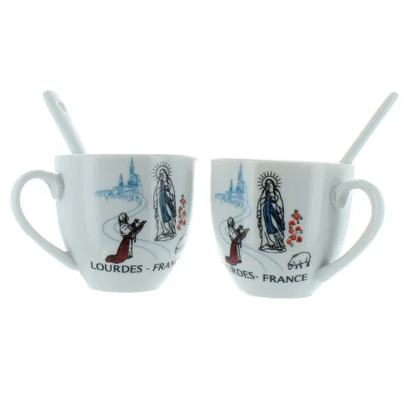 Set 2 tasses à café avec l'Apparition