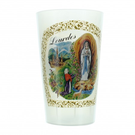 Bicchiere Apparizione di Lourdes